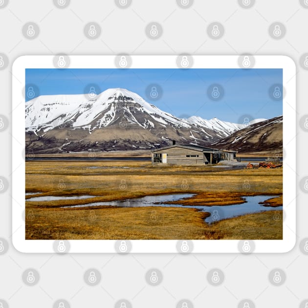 Splendid Isolation on Arctic Svalbard Sticker by MartynUK